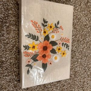 Orange and Yellow Floral Notebook for Office